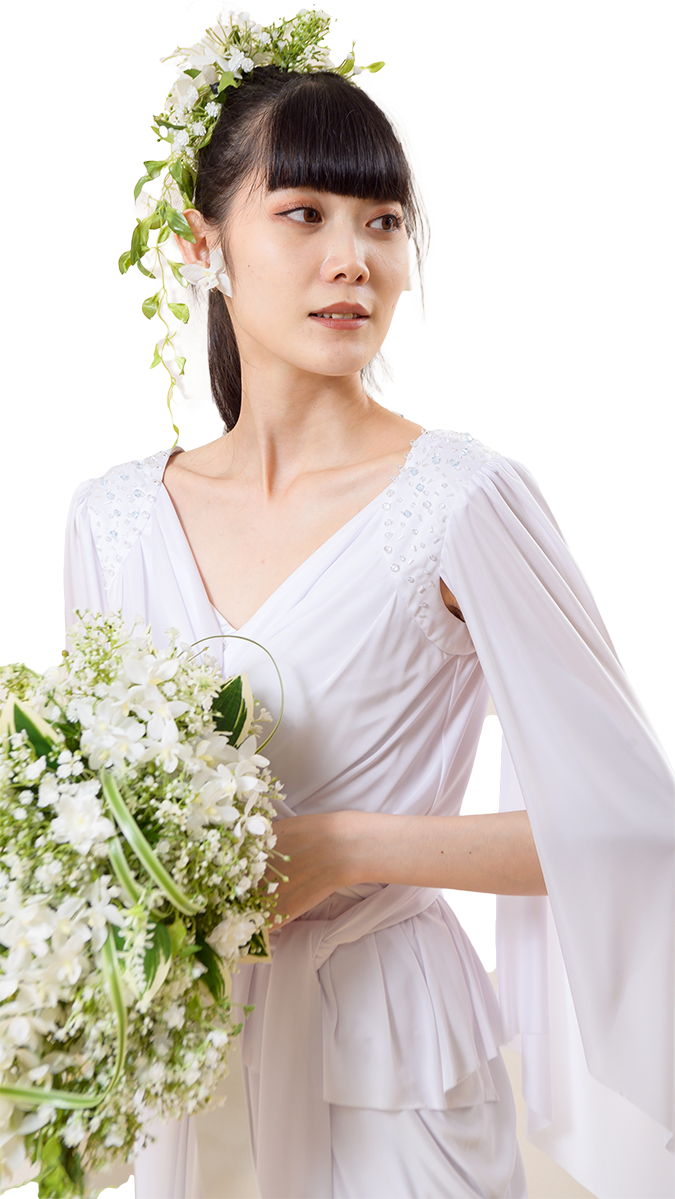 ウェディングドレス(トリコット)